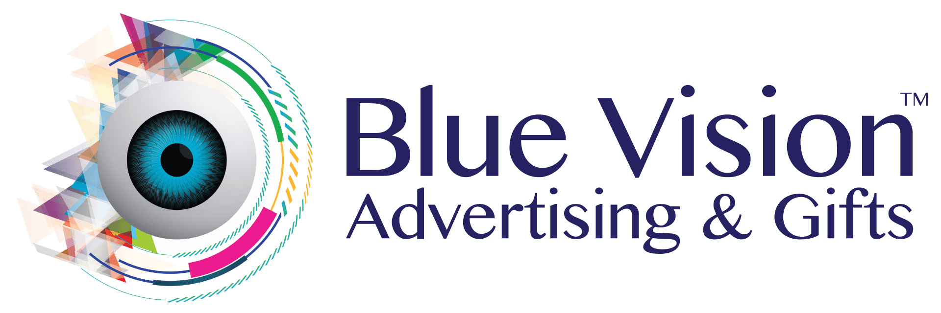 4 Blue Vision Logo Horizontal PNG