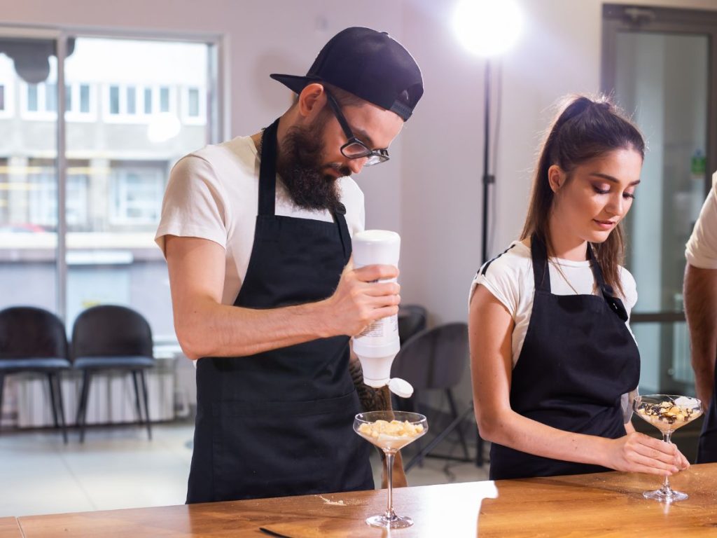 Waiter uniform in UAE restaurant