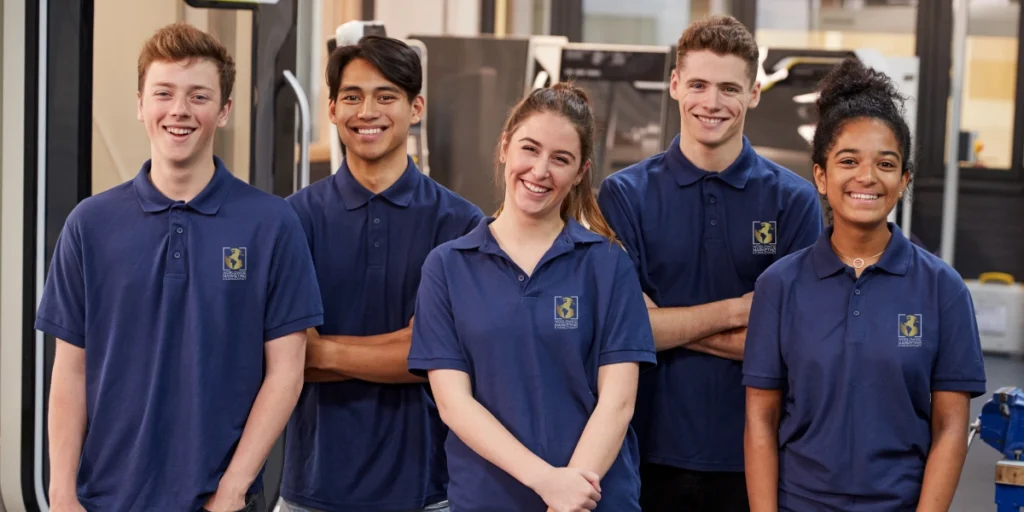 Uniform Suppliers in the UAE providing professional branded polo uniforms for skilled industrial teams