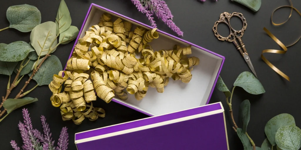 Custom Rigid Boxes Dubai premium packaging with decorative ribbons and stylish gift box presentation